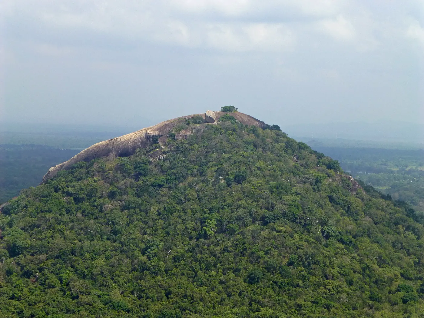 Pidurangala Rock seen from Sigiriya